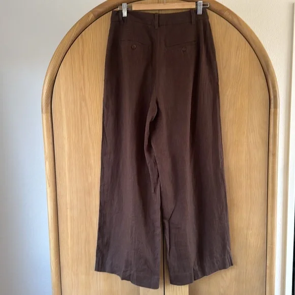 Madewell The Harlow Wide-Leg Pant in 100% Linen - Picture 7 of 12